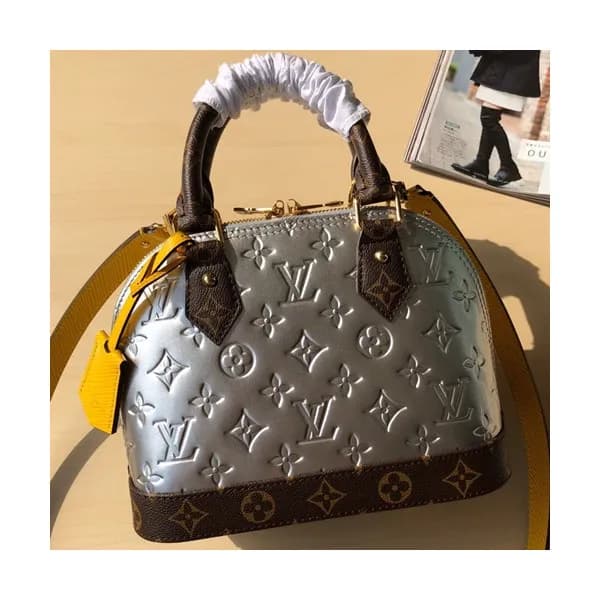 Louis Vuitton Alma Leather Tote Shoulder Bag,23.5c… - 1