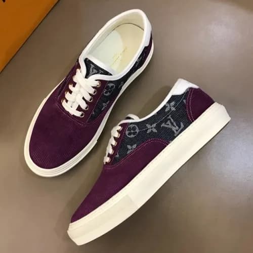 Louis Vuitton 2019 Mens Denim Initial Logo Sneaker… - 1