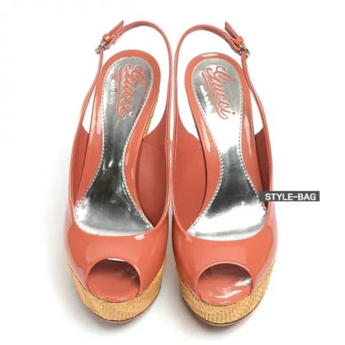 Gucci 2019 Ladies Patent Wedge Slingback - 구찌 여성 페… - 1