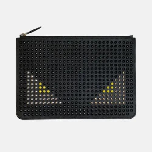 Fendi Leather Clutch Bag ,28CM - 펜디 레더 남성용 클러치백 FE… - 1