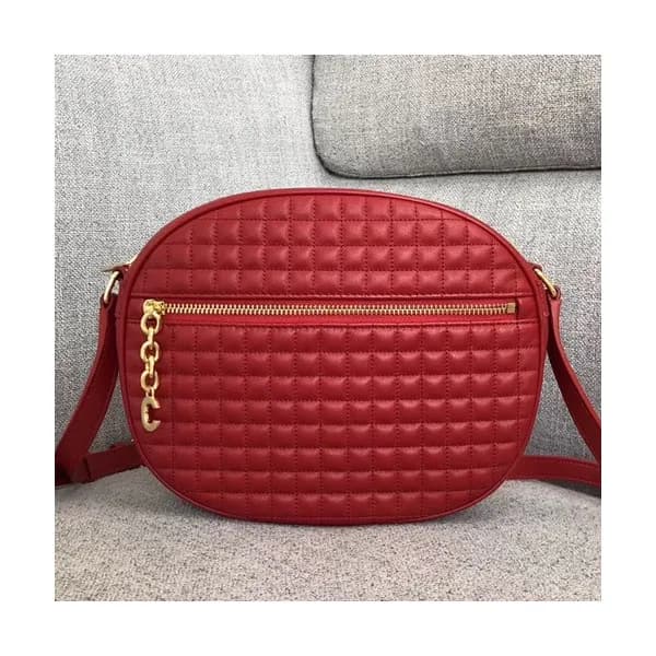 Celine 2019 Leather C Medium Shoulder Bag,24.5CM -… - 1