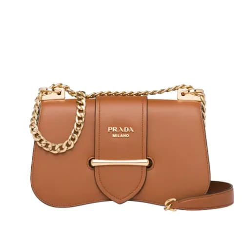 Prada 2019 Sidonie Saffiano Chain Shoulder Bag,24c… - 1