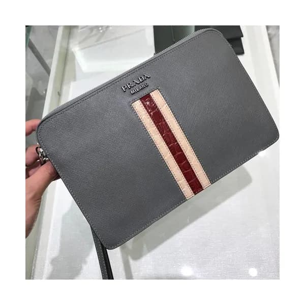 Prada Mens 2019 Clutch Bag ,27CM - 프라다 2019 남성용 클러… - 1