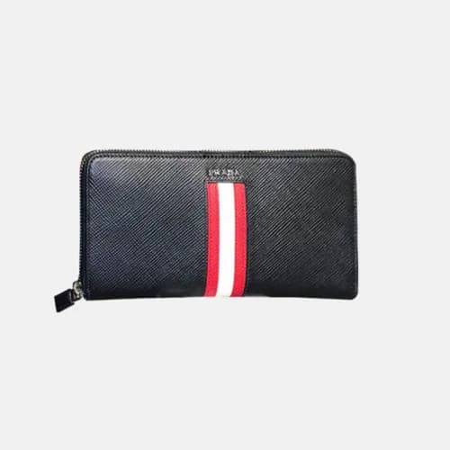 Prada 2019 Mens Saffiano Leather Zip Wallet 2ML317… - 1