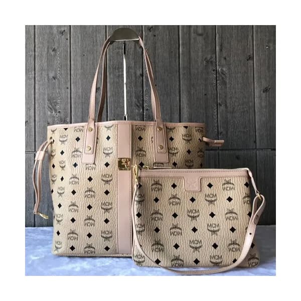 MCM Visetos Tote Shoulder Shopper Bag,33cm - 엠씨엠 여… - 1