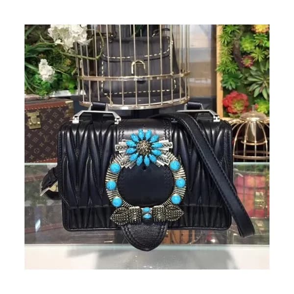 MiuMiu 2019 Lady Shoulder Cross Bag,22.5cm - 미우미우 … - 1