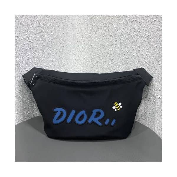 Dior x Kaws 2019 Canvas & Leather Belt Bag,23cm - … - 1