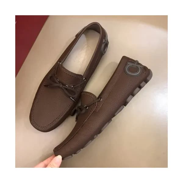 Ferragamo 2019 Mens Ribbon Leather Loafer - 페라가모 남… - 1