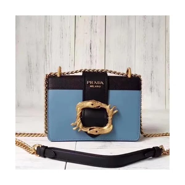 Prada 2019 Leather Chain Shoulder Bag,20cm - 프라다 2… - 1