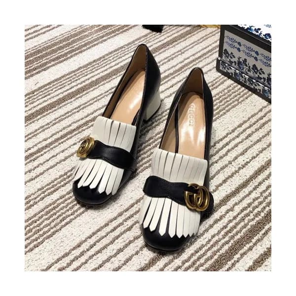 Gucci 2019 Ladies Middle-heel Leather Loafer - 구찌 … - 1
