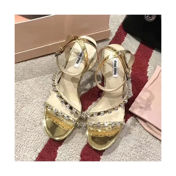 Miumiu 2019 Ladies High Heel Sandal - 미우미우 2019 여성… - 1