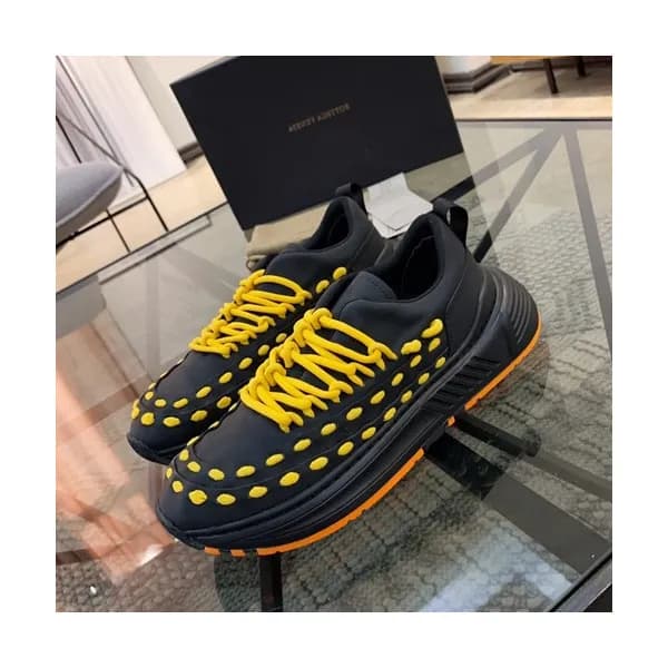 Bottega Veneta 2019 Mens Leather Running Shoes - 보… - 1