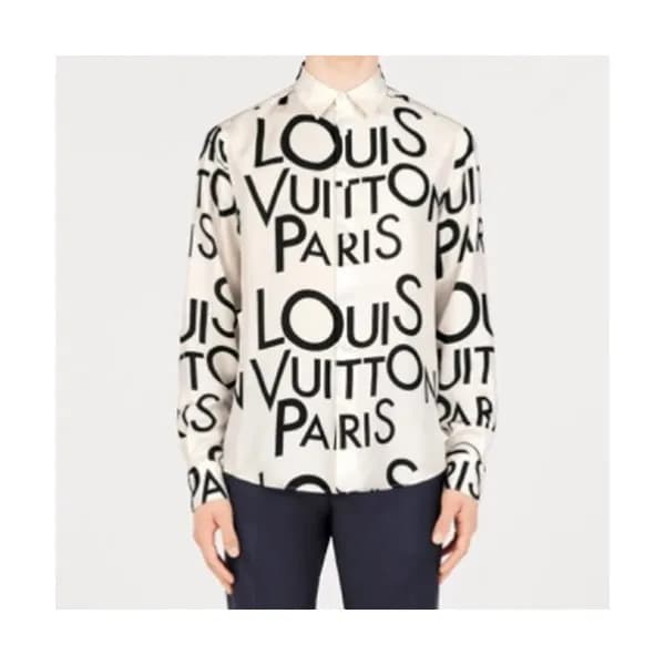 Louis vuitton 2019 Mens Logo Slim Fit Cotton shirt… - 1