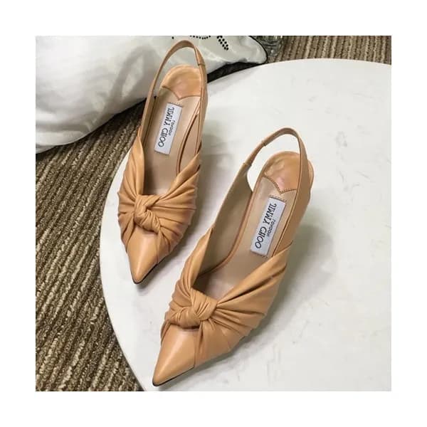 Jimmy Choo 2019 Ladies Leather High Heel Slingback… - 1