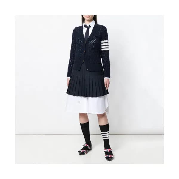 Thom Browne 2019 Womens Strap V-neck Cardigan - 톰브… - 1