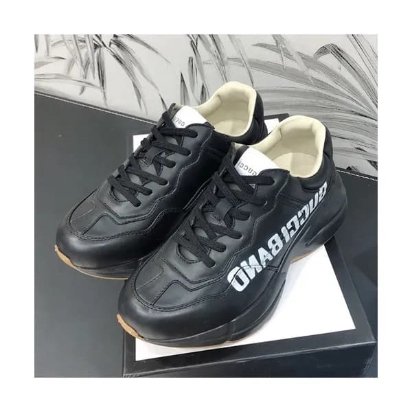 Gucci 2019 Mm/Wm Leather Sneakers - 구찌 2019 남여공용 레… - 1
