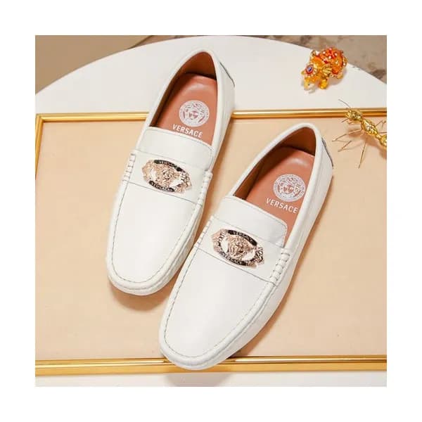 Versace 2019 Mens Leather Loafer - 베르사체 2019 남성용 레… - 1