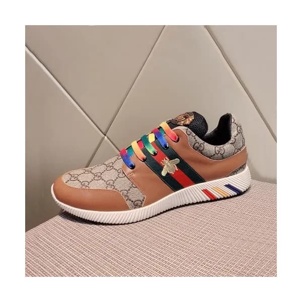 Gucci 2019 Mens Leather Sneakers - 구찌 2019 남성용 레더 … - 1