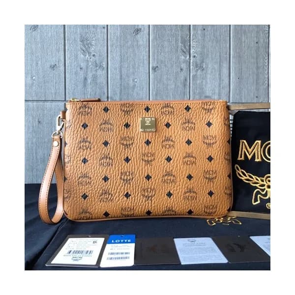 MCM 2019 Visetos Clutch Bag,30cm - 엠씨엠 2019 남여공용 비… - 1