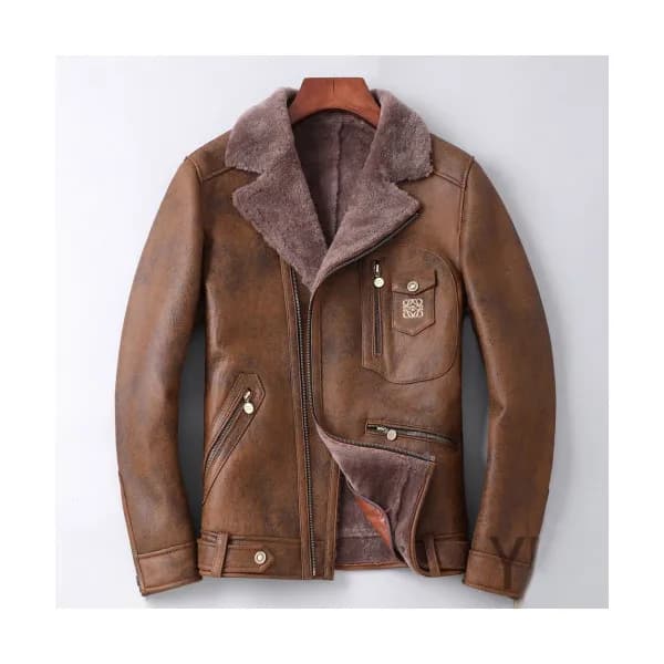 Loewe 2019 Mens Causal Leather Jacket - 로에베 2019 남… - 1