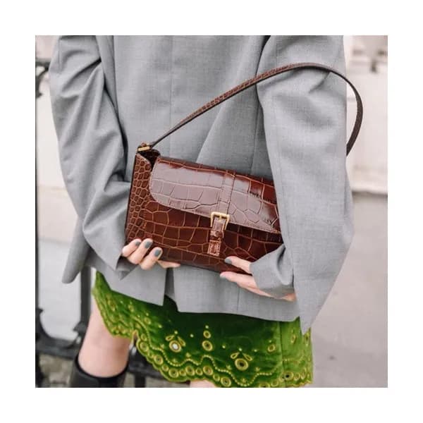 By Far 2019 Leather Tote Shoulder Bag,26cm - 바이 파 … - 1