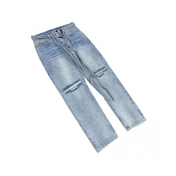 Fear of god 2019 Mens Logo Modern Casual Denim Pan… - 1