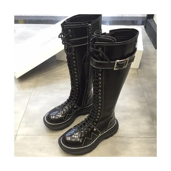 Alexander McQueen 2019 Ladies Leather Boots - 알렉산더… - 1