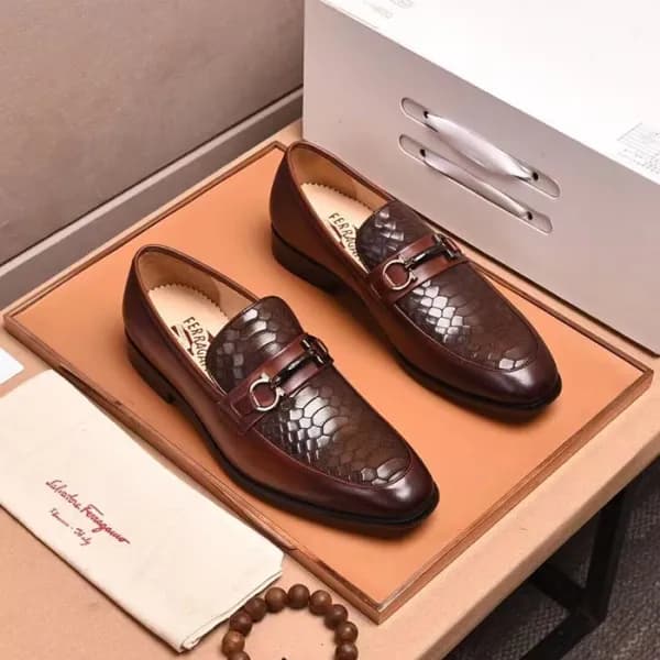 Ferragamo 2023 Mens Leather Shoes - 페라가모 2023 남성용 … - 1