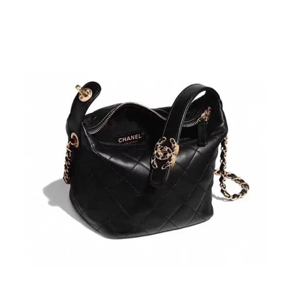 Chanel 2020 Leather Chain Tote Shoulder Cross Bag,… - 1