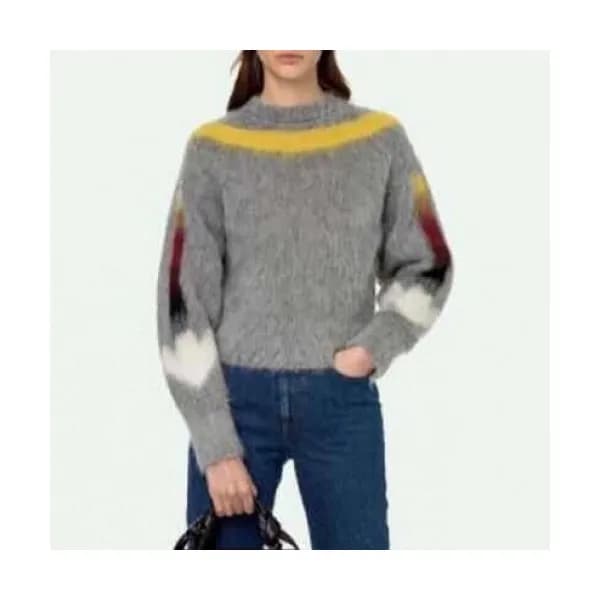 Off-white Womens Brush Mohair Knit Sweater - 오프화이트… - 1