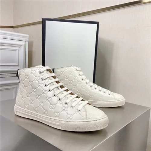 Gucci 2020 Men's Leather Sneakers - 구찌 2020 남성… - 1