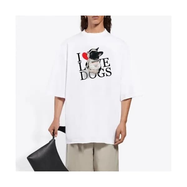 [발렌시아가]Balenciaga 2021 Mm/Wm Logo Cotton Short Sle… - 1