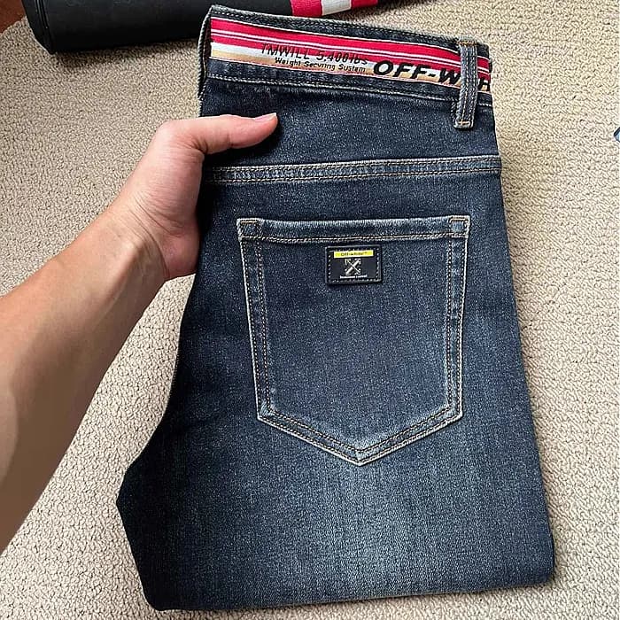 [오프화이트]Off-white 2024 Mens Logo Denim Jeans - 오프화이… - 1