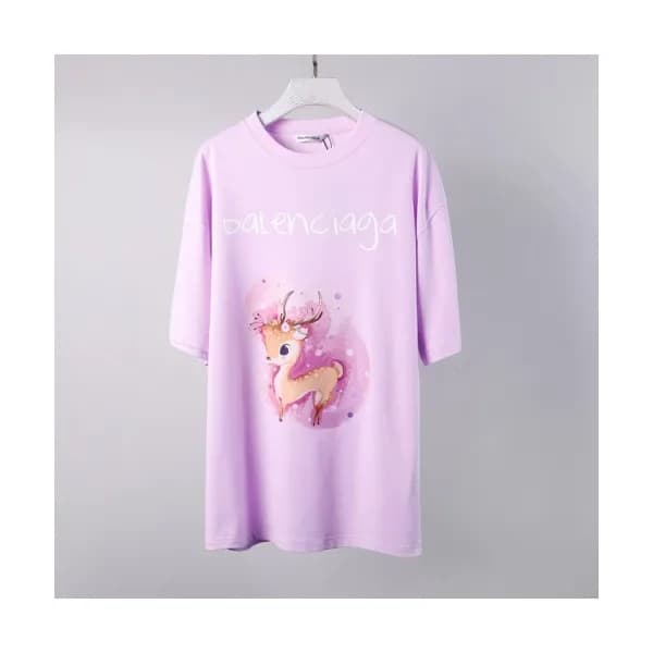 [발렌시아가]Balenciaga 2021 Mm/Wm Logo Cotton Short Sle… - 1