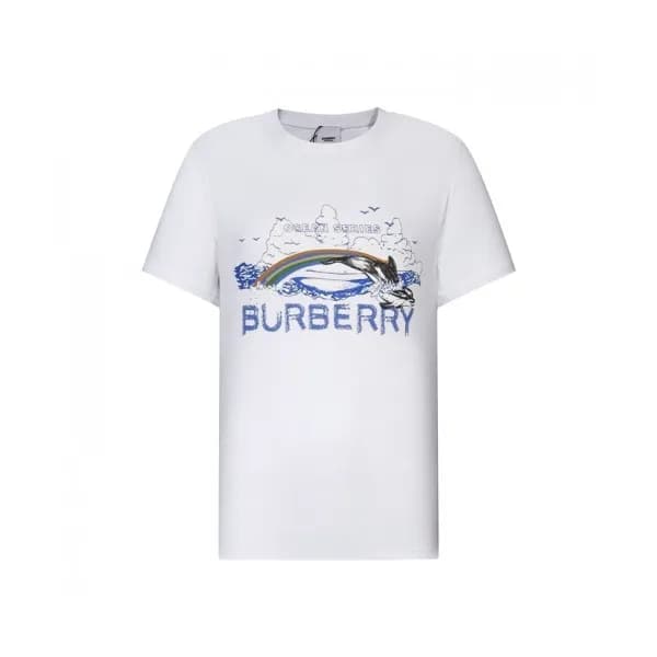 [버버리]Burberry 2021 Mm/Wm Logo Cotton Short Sleeved… - 1