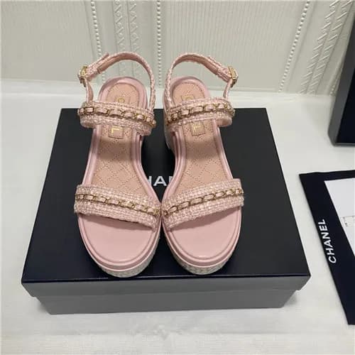 [매장판]Chanel 2021 Women's Leather Sandal,CHAS06… - 1