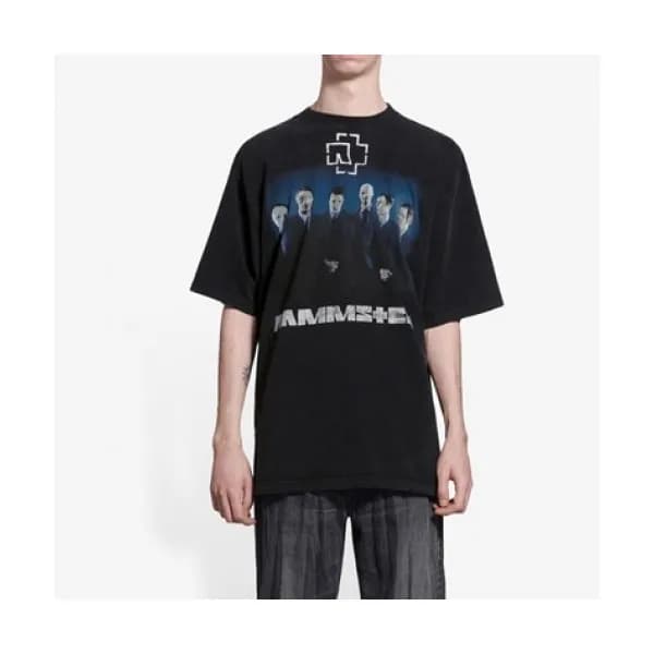 Balenciaga Mm/Wm Logo Cotton Short Sleeved Tshirt… - 1