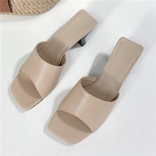 By Far 2021 Women's Leather High Heel Slipper,…
