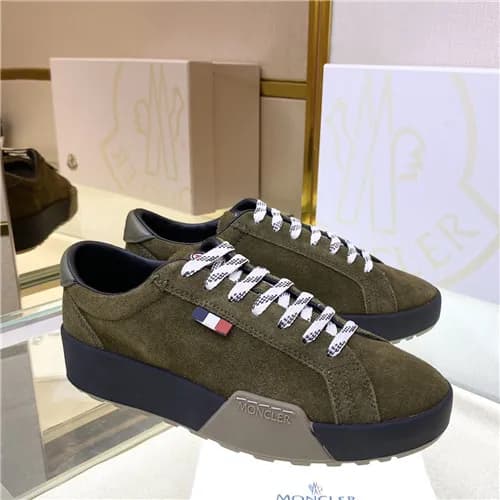 Moncler 2021 Men's Leather Sneakers,MONCS0092 … - 1