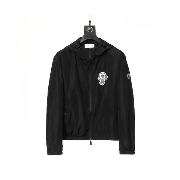 Moncler Mens Logo Casual Jackets Black - 몽클레어 202… - 1