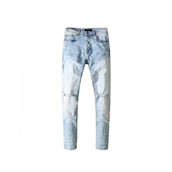 Amiri Mens Trendy Denim Pants Blue - 아미리 2021 남성 … - 1
