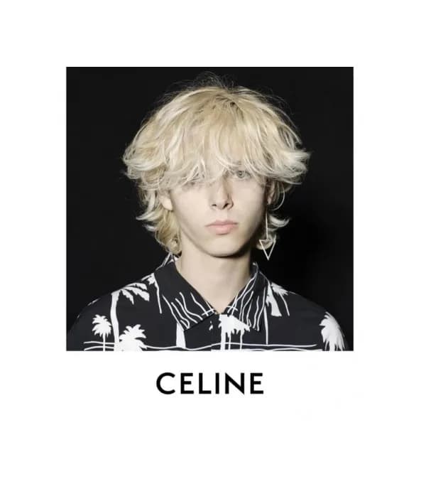 셀린느 남성 블랙 셔츠 - Celine Unisex Hedi Slimane Dress Sh… - 1