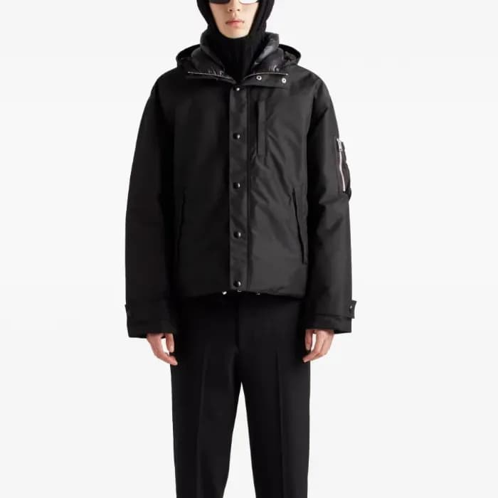 프라다 남성 구스다운 블랙 패딩 자켓- Prada Mens Black Padding - p… - 1