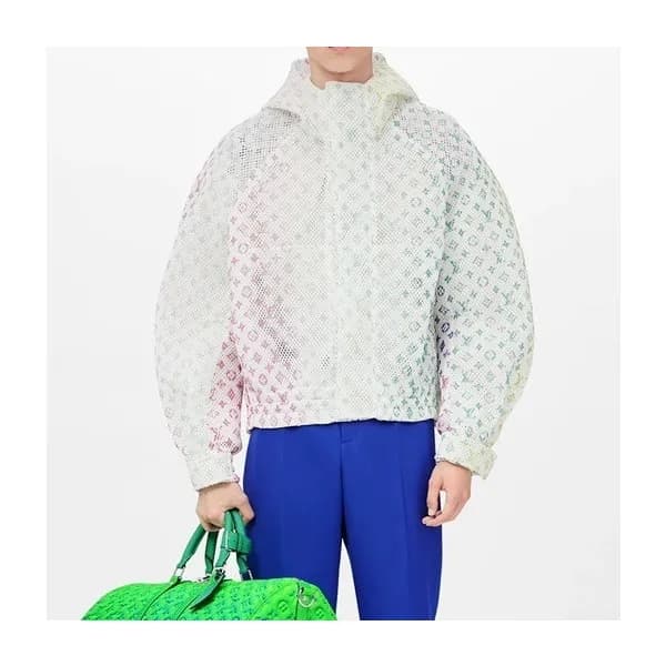 루이비통 남성 화이트 후드자켓 - Mens White Jackets - lou03950x - 1
