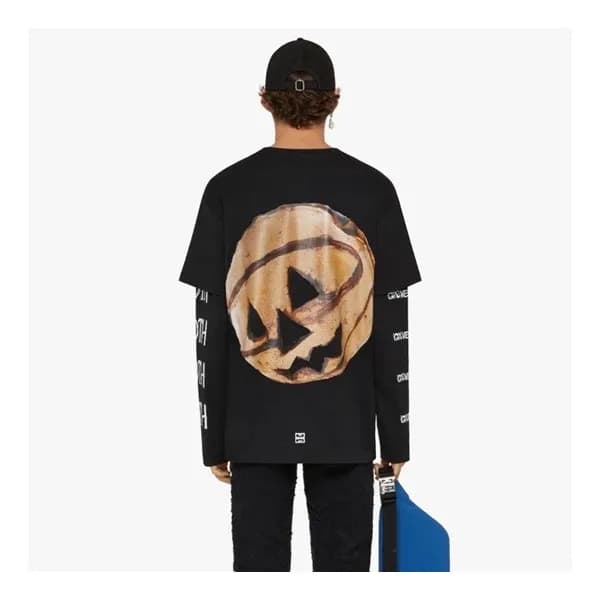 지방시 남성 크루넥 블랙 반팔티 - Mens Black Tshirts - giv0625x - 1