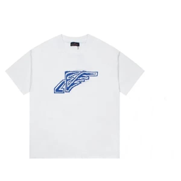 루이비통 남성 크루넥 화이트 반팔티 - Mens White Tshirts - lou0406… - 1