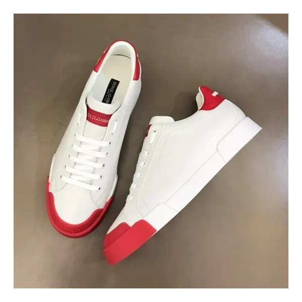 돌체앤가바나 남성 클래식 레드 스니커즈 - Mens Red Sneakers - dol033… - 1
