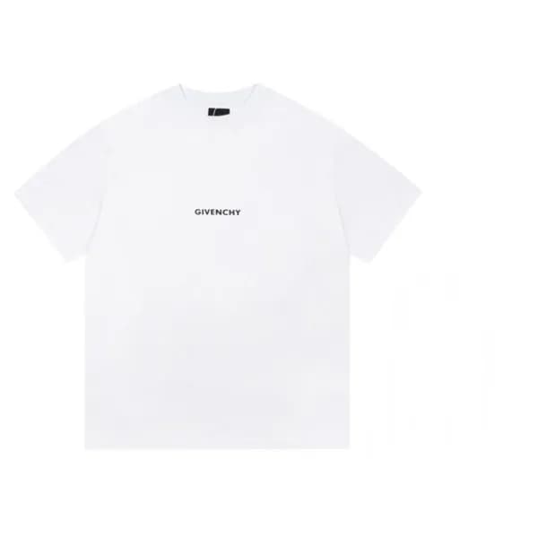 지방시 남성 크루넥 화이트 반팔티 - Mens White Tshirts - giv0818x - 1