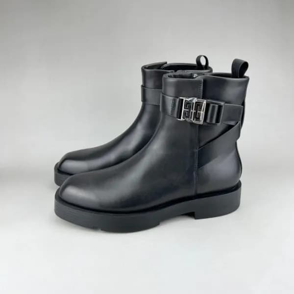 지방시 남성 블랙 앵클 부츠 - Givenchy Mens Black Boots - giv0… - 1