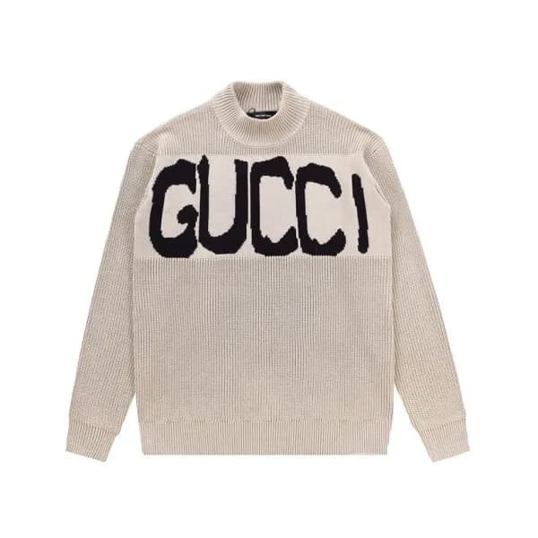 구찌 남성 베이지 터틀넥 스웨터 - Gucci Mens Beige Sweaters - Gu… - 1